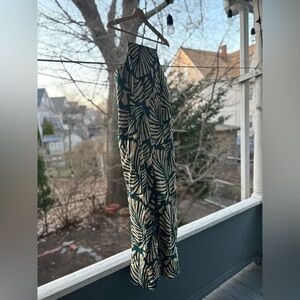 Banana Republic Green and Cream Printed Romper
